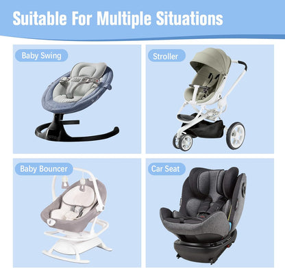Kakiblin baby travel pillow whale design for comfortable travel in car seats, strollers, and bouncers