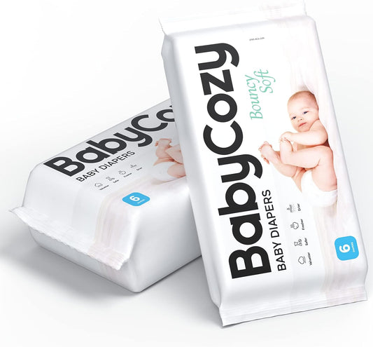 Babycozy size 3 diapers in soft packaging, ideal for comfortable, gentle baby care