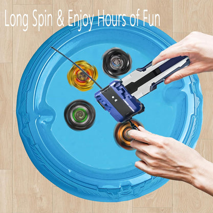 Topgyro X battling top burst toy set featuring colourful spinning tops for hours of play