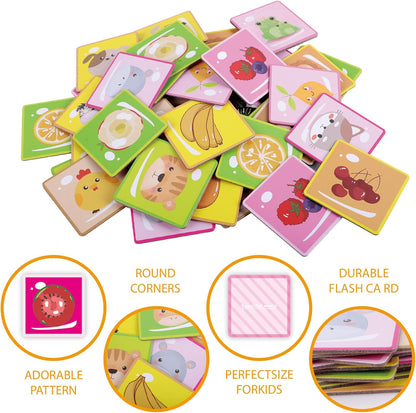 BLOT colourful memory matching game for kids with adorable patterns and durable flash cards