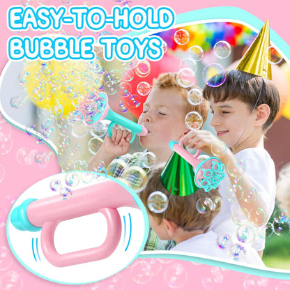 JONEG easy-to-hold bubble blower toys for kids creating a fun bubble-filled party atmosphere