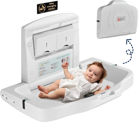 Cabo Deseado commercial baby changing station with safety features and a comfortable surface for infants