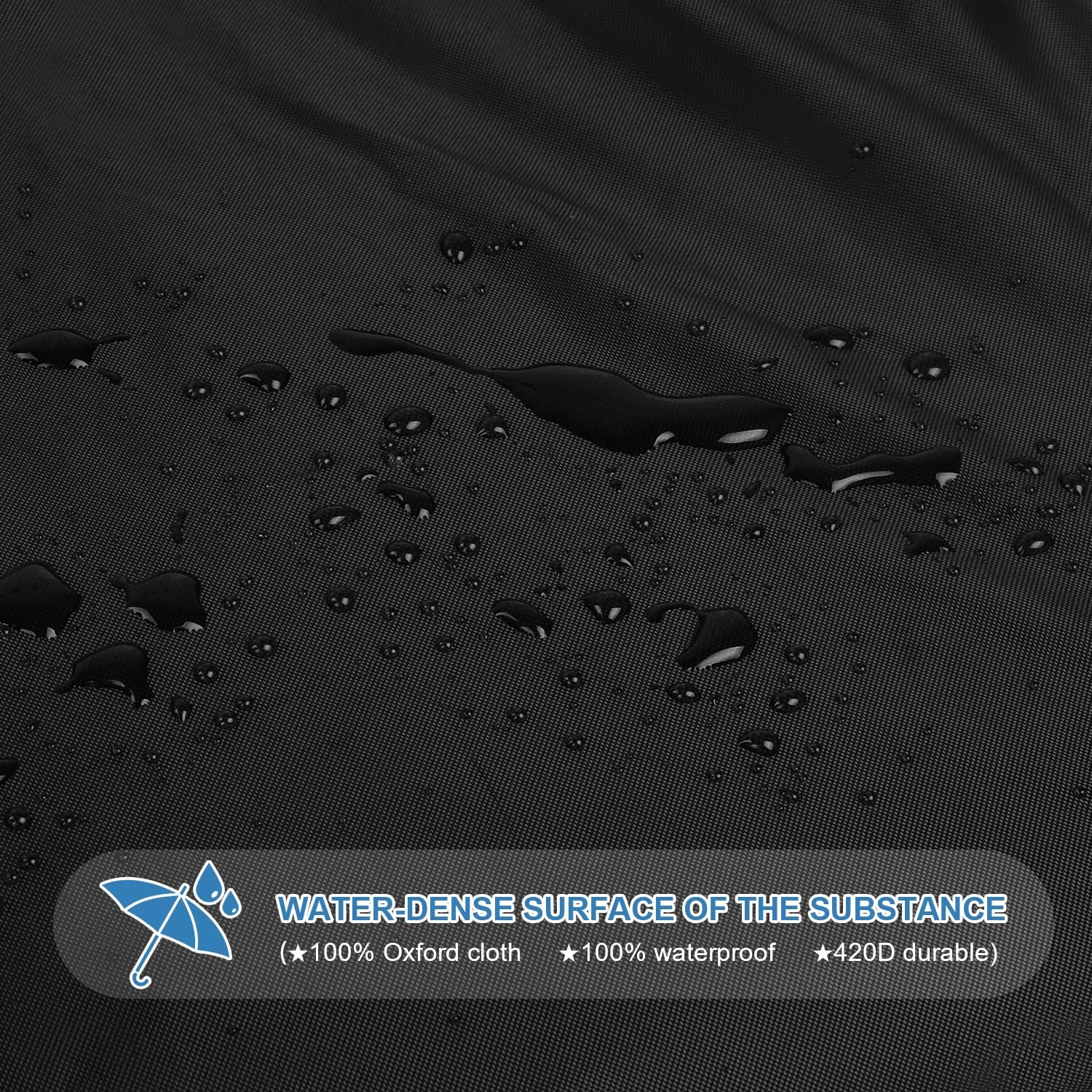 VANSHEIM circular garden furniture cover with waterproof and durable surface for weather protection