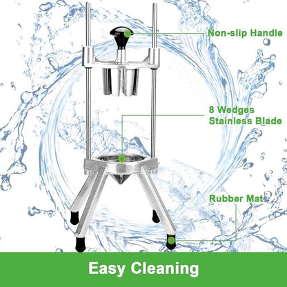Maggica commercial lemon cutter with non-slip handle and stainless steel blades for easy lemon slicing