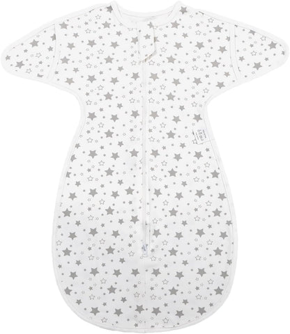 Moxtoyu cotton baby swaddle blanket with star pattern for comfortable sleep and security