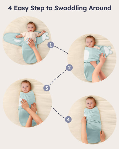 Step-by-step guide to using cotton baby swaddles with zipper for peaceful sleep