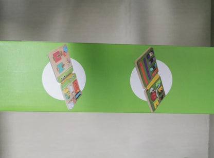 Crocodile busy board for kids featuring engaging activities and bright colours for interactive play