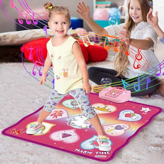 Beeryfun dance mat toy for girls featuring colourful designs and music for active playtime fun