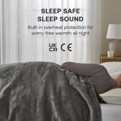 Dimplex washable electric blanket UK with built-in overheating protection for safe all-night warmth