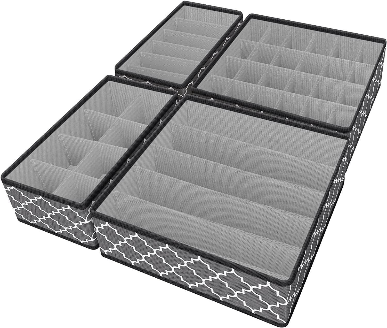 Bingobang drawer organiser divider set with four compartments for effective storage solutions
