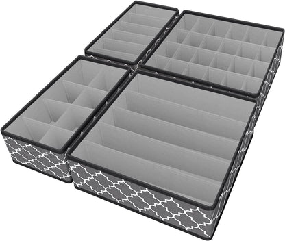 Bingobang drawer organiser divider set with four compartments for effective storage solutions