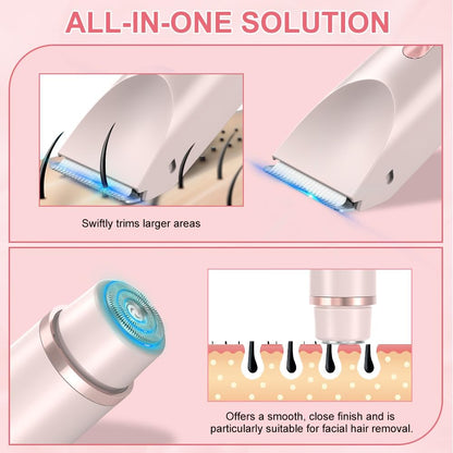 JINPUS electric lady shaver for women featuring an all-in-one solution for facial hair removal