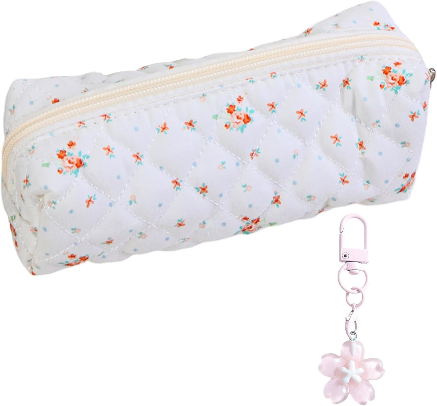 SiumPklay floral pencil case for girls with a charming floral design and zip closure