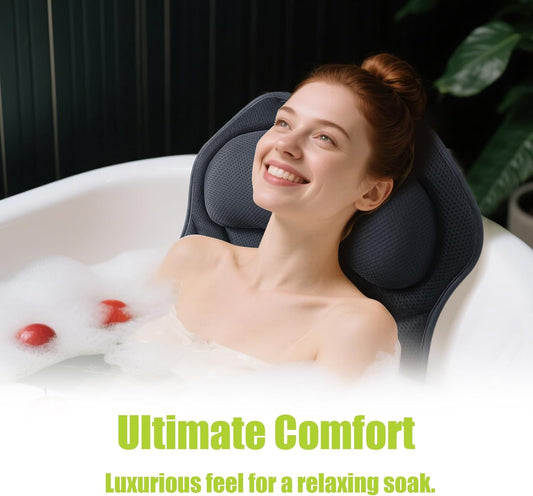 Comfortable full body bath pillow for tub, perfect for luxurious long soaks for ultimate relaxation