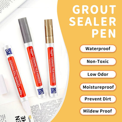 Sanjie grout pen for tile repair in various colours with features like waterproof and non-toxic