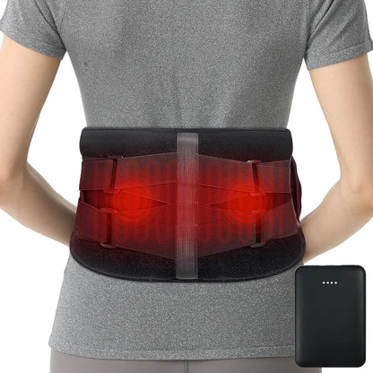 Aroma Season heated back massager belt featuring soothing heat for back pain relief