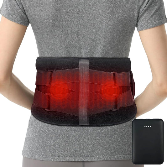 Aroma Season heated back massager belt featuring soothing heat for back pain relief
