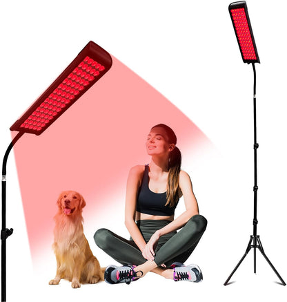 Cabpay infrared red light therapy lamp with flexible stand for pain relief and skincare use