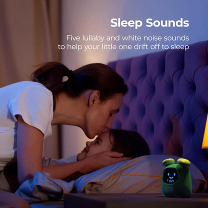 i-box kids alarm clock with sleep sounds feature to help children drift off to sleep peacefully