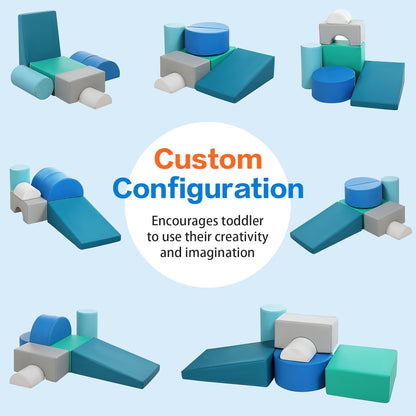 JungleDove kids soft play set indoor with various shapes for toddler creativity and imagination