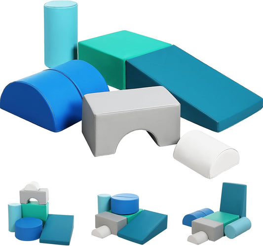 JungleDove kids soft play set indoor featuring colourful foam shapes for safe and fun playtime