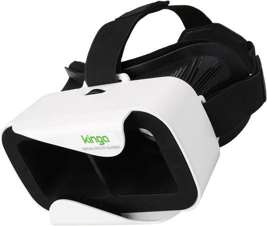 Kinga VR headset for smartphones with adjustable straps for immersive virtual reality experiences