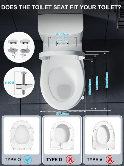 Lightweight toilet seat soft close installation guide with measurements for compatible toilets