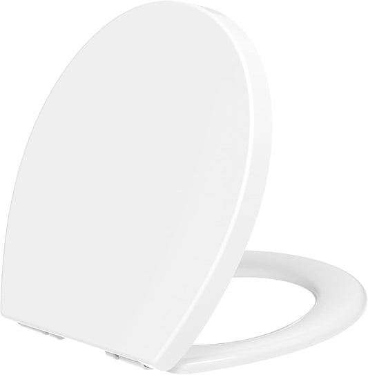 YEAUPE PRO lightweight toilet seat soft close in white with a sleek design and easy installation