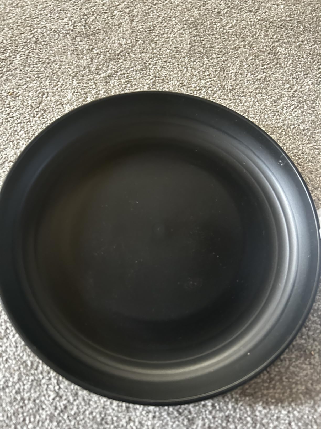 Odoland lightweight unbreakable dinner plates in sleek black for everyday dining