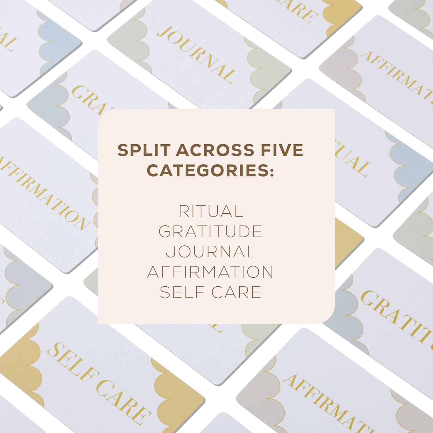 LSW London mindfulness cards for self care featuring categories like Ritual, Gratitude, and Journal
