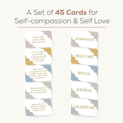 London mindfulness cards for self care featuring 45 prompts for self-compassion and self-love