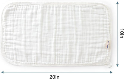 Maliton muslin cloths for baby, soft and breathable 20x10 inch fabric for versatile use