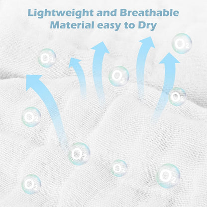 Maliton muslin cloths for baby in lightweight and breathable material, easy to dry for versatile use