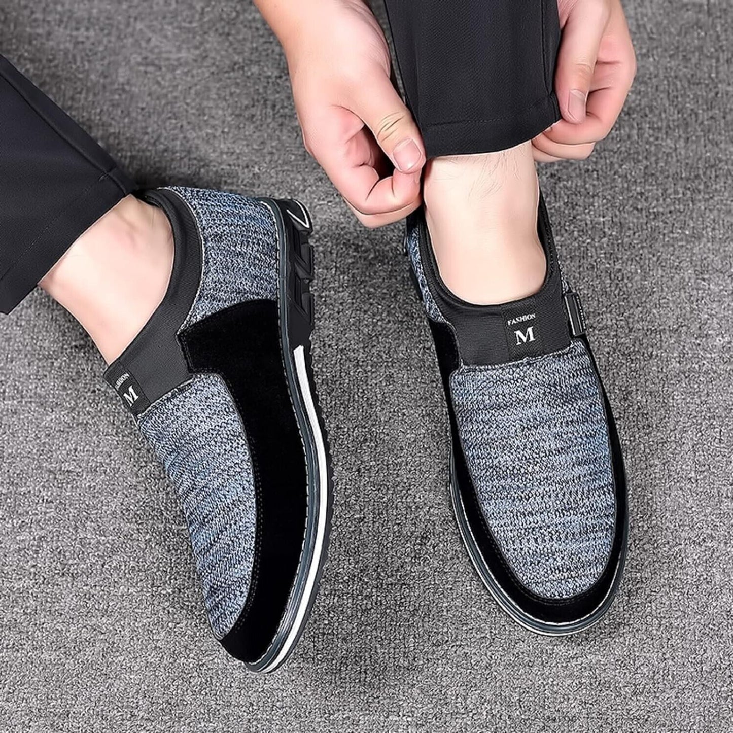 Stylish mens blue loafers UK 12.5 with comfortable fit and modern design for everyday wear