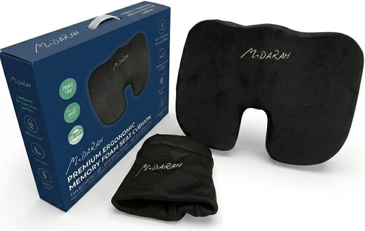 MiDARAH Premium Ergonomic Memory Foam Cushion Seat for Comfortable Sitting at Home