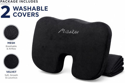 MiDARAH cushion seat with two washable covers in mesh and velvet for comfort and luxury