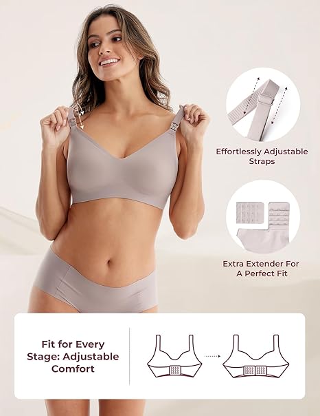 Momcozy nursing bras for breastfeeding XXL with adjustable straps for ultimate comfort and support