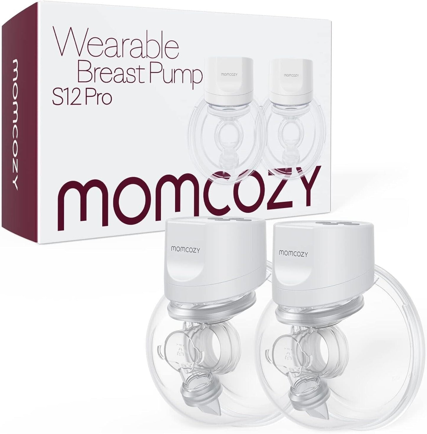 Momcozy S12 Pro wearable breast pump set with ergonomic design for hands-free pumping