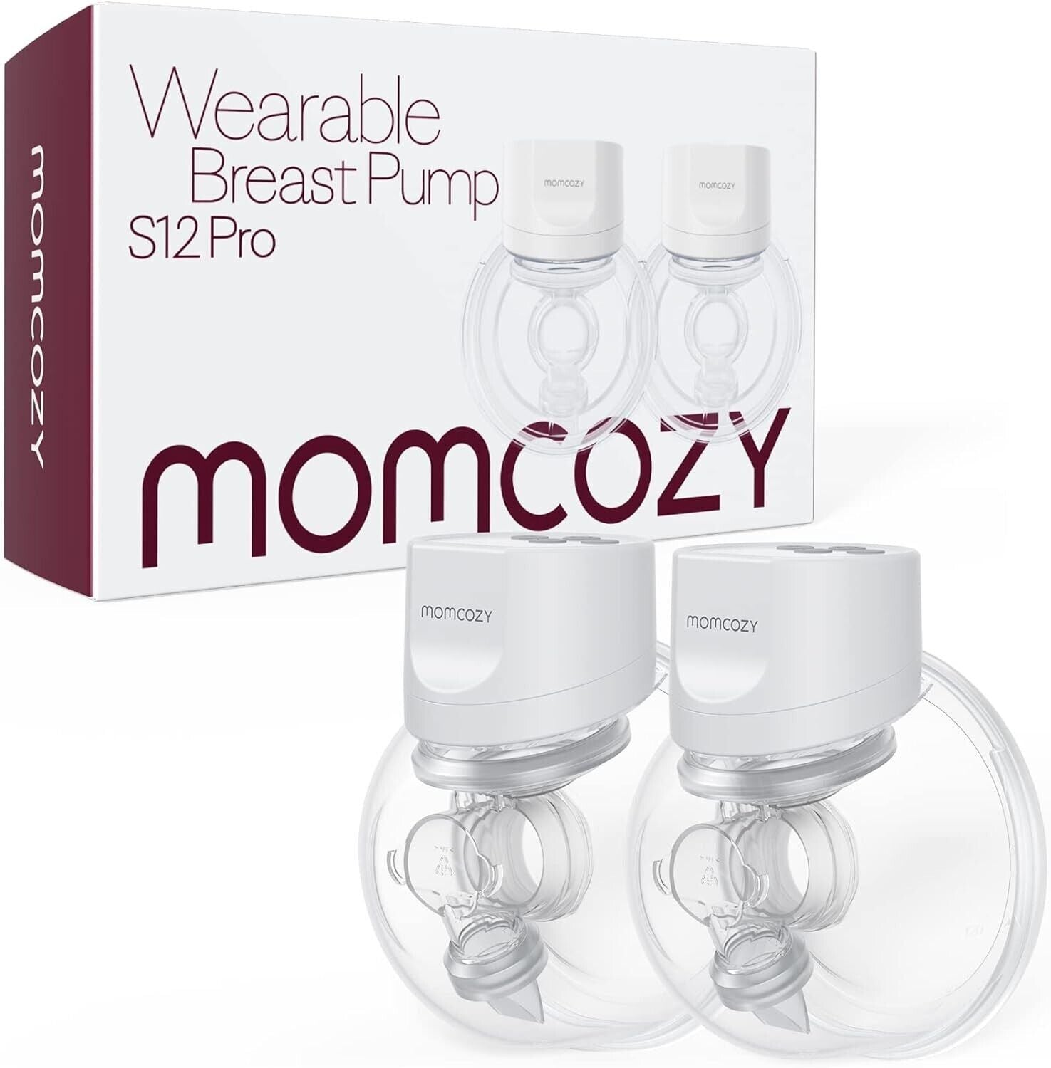 Momcozy S12 Pro wearable breast pump set with ergonomic design for hands-free pumping