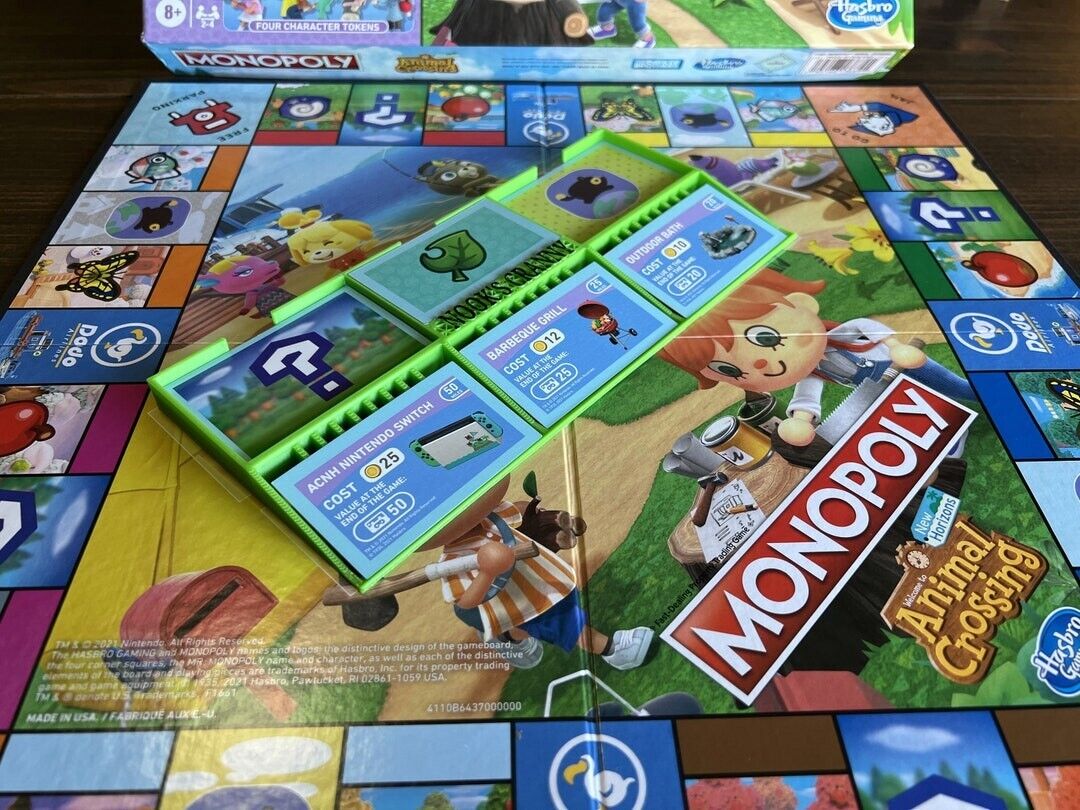 Monopoly Animal Crossing Edition Board Game with Colorful Game Pieces and Property Cards