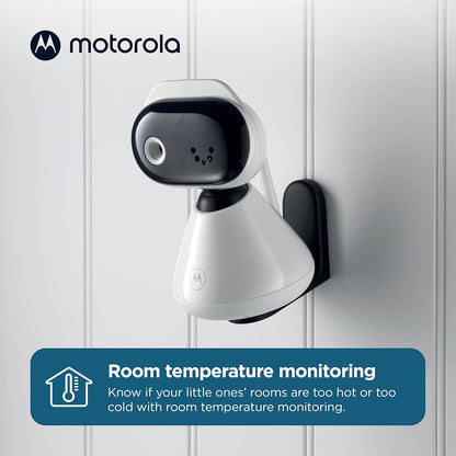 Motorola video baby monitor with room temperature monitoring feature for keeping infants safe