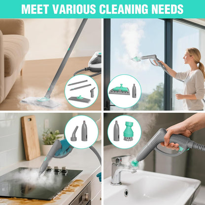 Haushof multipurpose steam cleaner with various attachments for versatile cleaning tasks around the home