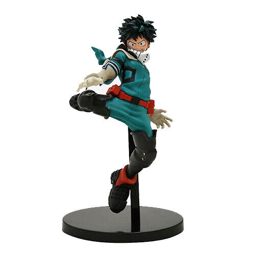 Banpresto My Hero Academia Deku action figure in dynamic pose with detailed features