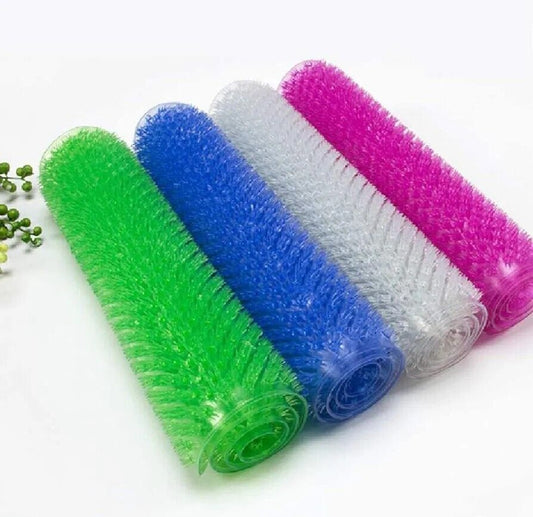 Non slip shower mat green with textured surface for enhanced safety in the bathroom