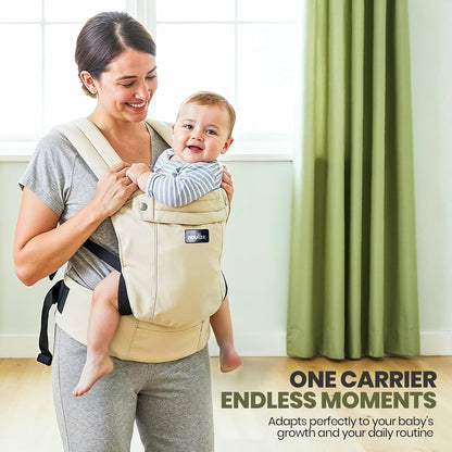 Nouize ergonomic baby carrier for newborns and toddlers designed for comfort and adaptability
