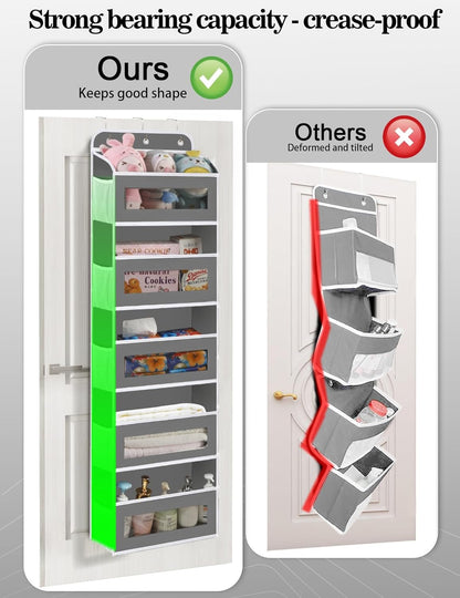 KYEVIS nursery over the door organiser showcasing strong capacity and crease-proof design for baby essentials