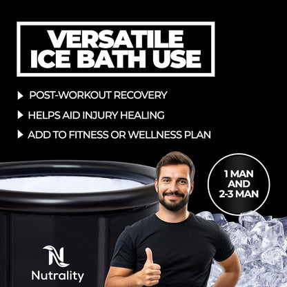 Nutrality 320L cold water therapy tub for post-workout recovery and injury healing