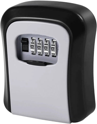 Outdoor key safe box with a secure combination lock for safe key storage