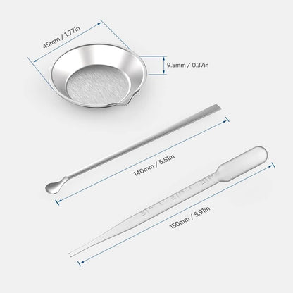 Diyesmart paint tray set with stirrers and pipettes includes a tray, stirrer, and pipette for easy painting.