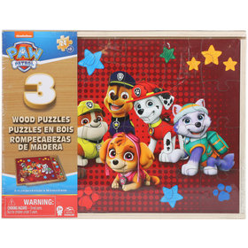 Nickelodeon Paw Patrol wood puzzle set featuring colourful characters for engaging playtime fun